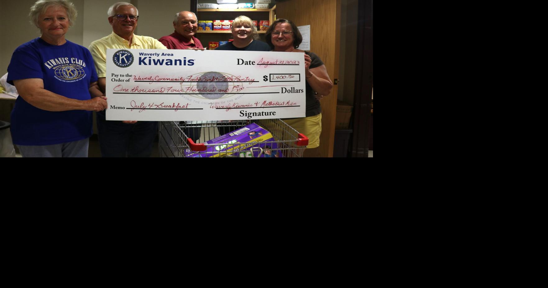 Winwin Donation made to Waverly food pantries