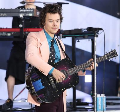 Harry Styles performs on NBC's "Today" at Rockefeller Plaza on Feb. 26, 2020, in New York.