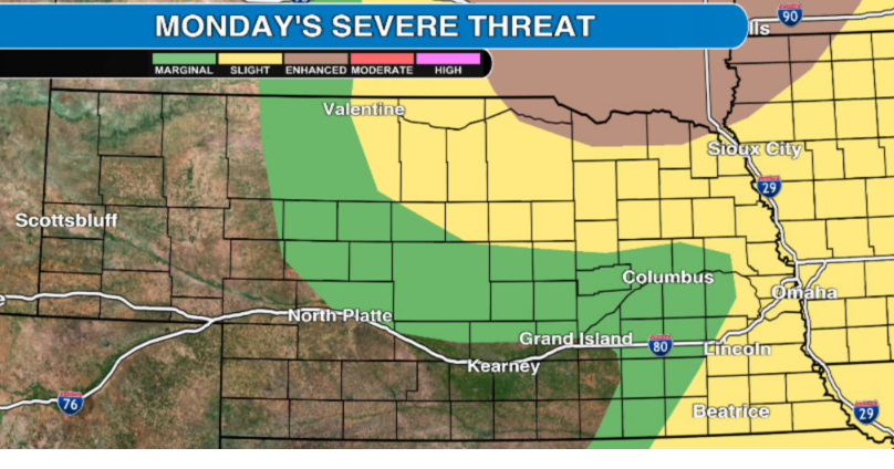 Watch now: Chance of severe storms continues for Memorial Day in Nebraska