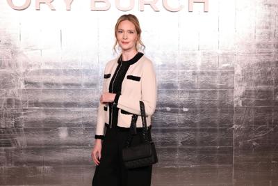 Sarah J. Maas attends Tory Burch Fall/Winter 2024 New York Fashion Week at New York Public Library on Feb. 12, 2024, in New York City.