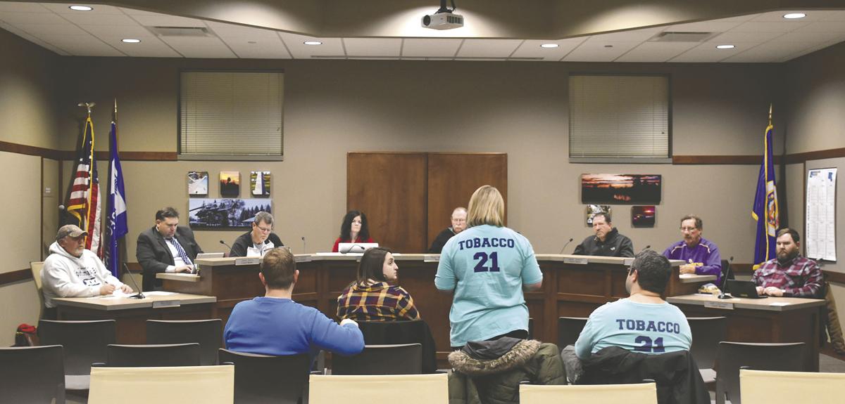 Council approves first reading of proposed tobacco ordinance Local