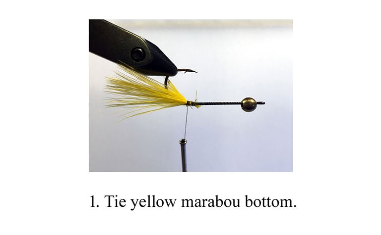 Tequeely Streamer Yellow,Discount Trout Flies,Streamer Trout Flies