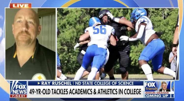 Ray Ruschel is a college football lineman in North Dakota, and he's 49 -  The Washington Post