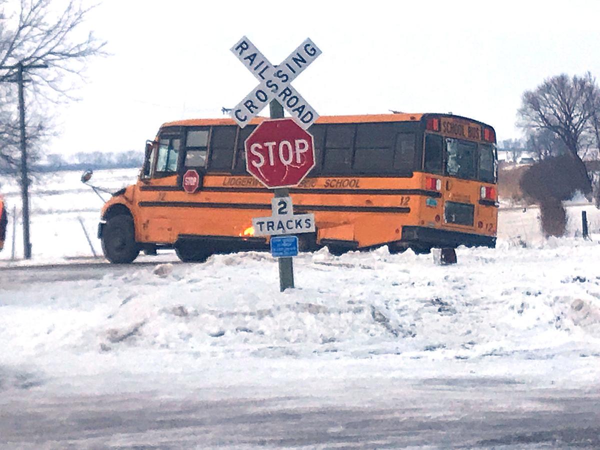 Slowmoving train strikes school bus Thursday at Lidgerwood News