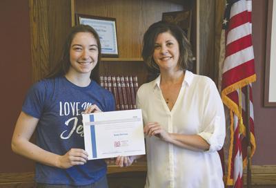 Zonta Club presents YWPA Award to DeVries