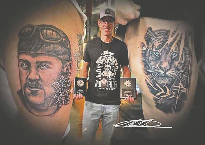 Wahpeton's Zeke Ink Tattoo places in Rough Rider Ink and Iron competition |  Community 