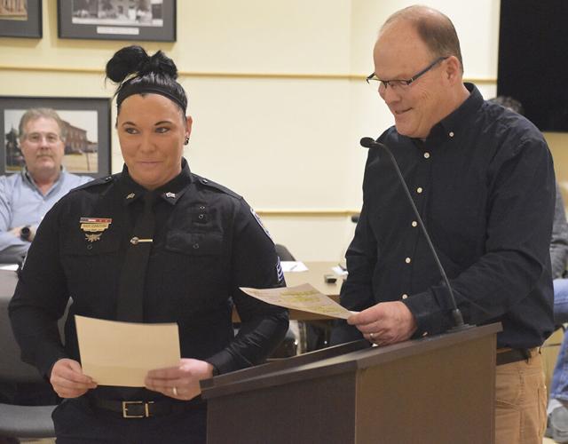 Wahpeton police chief, deputy chief, sergeants, detective sworn in