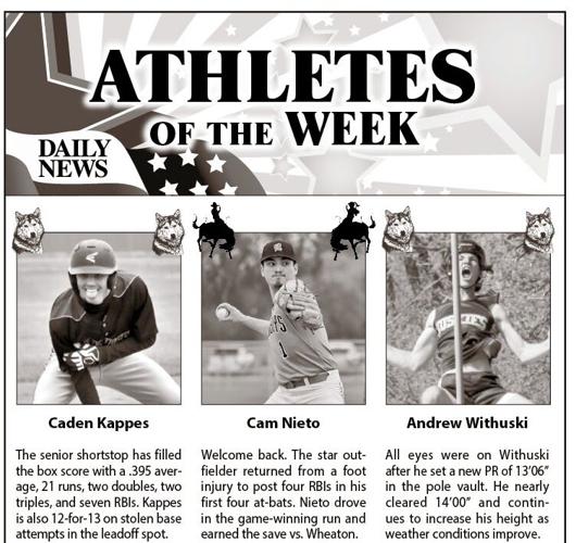 Athletes of the Week: Kappes, Nieto and Withuski