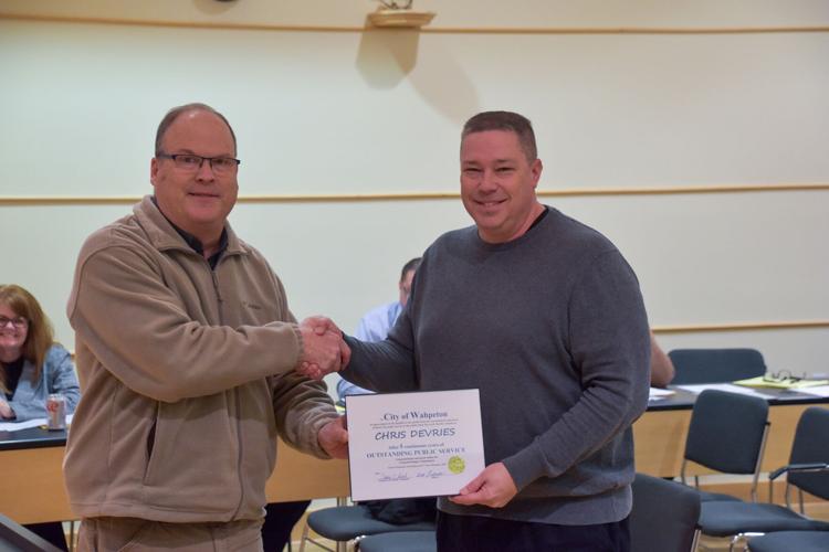 Wahpeton council honors city employees Local News Stories