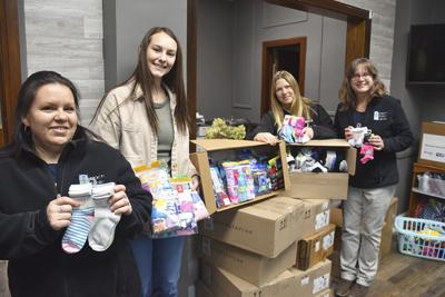 Sock Tree items given to Three Rivers Crisis Center