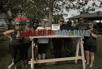 Walker Bay Live Committee members are (from left) Kate DeLorenzo, Kristin Holly, Joann Diamond, Kathy Bieloh, Paul Nye, Charles Adams, and Mark and Jan Vondenkamp. Photo submitted