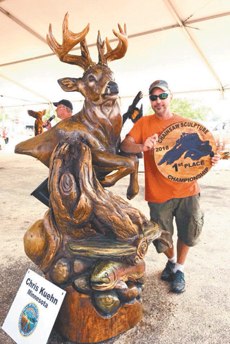 Hackensack chainsaw sculptor Chris Kuehn wins major 