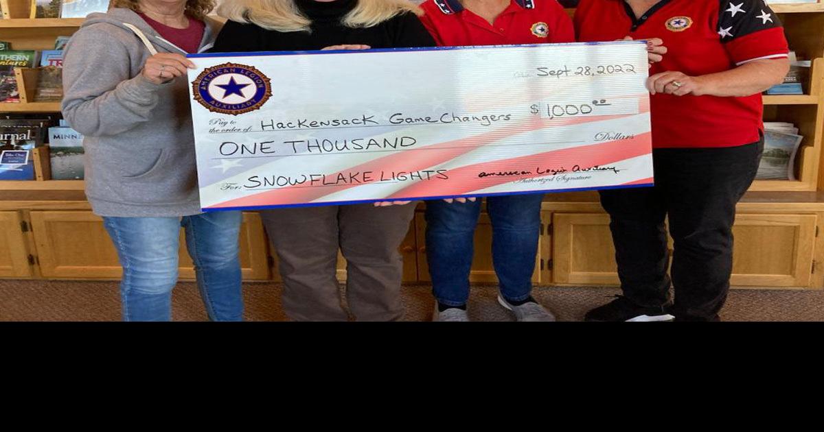 Hackensack Auxiliary donation to Game Changers News