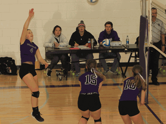 Wildcats lose volleyball playoff opener in five sets