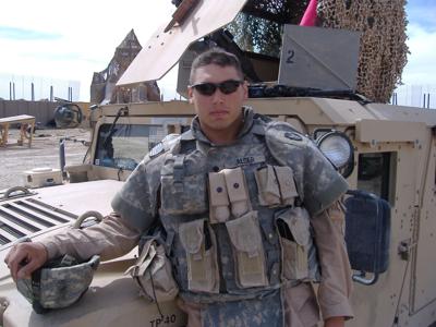 Eric Alger during his deployment to Iraq.