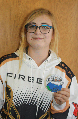 Danielle Recine, a junior at WHA High School, designed the 2019 Ethnic Fest Button