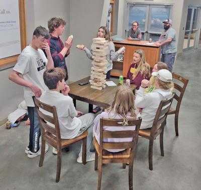 Giant Jenga was one of the After-Prom Party activities
