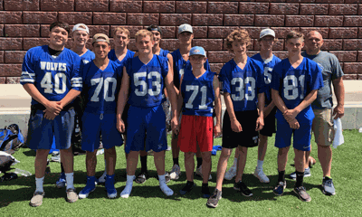 Pictured are (from left) TJ Smith, Tom Hansen, Steven Hausken, Ethan Anderson, Gavin Johannsen, Carson Strosahl, Riley Welk, Alex Hein, Kyle Ulve, Jack Slagle, Jackson MacFarlane and Coach Aaron Pfeiffer.
