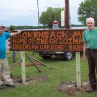 Hackensack Sign Hackensack chainsaw carving sign goes up | News | walkermn.com