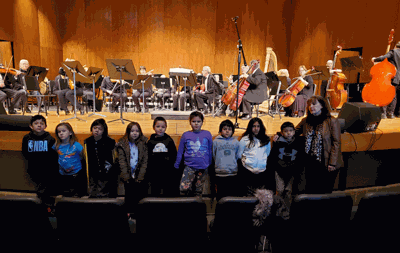 Second-grade students at the Bug-O-Nay-Ge-Shig School were recently invited to attend a special children’s concert to hear the Bemidji Symphony Orchestra.