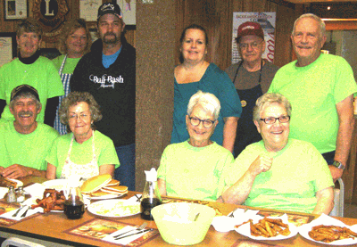 Pictured are (seated from left) Larry and Marty Whalen, coordinator Lynne Gagnon, Sue Wolf, (standing) Debra Wynn, Janine Thaler, Glen and Rachel Hockett, Tom Yurich and Legion Commander Bill Taylor. Not pictured is Judy Johnston.