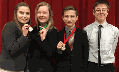 Wyatt Lahr took second and Autumn Howg fifth in Storytelling while Hannah Kahlstorf was sixth in Great Speeches. Joe Pierce competed in Prose.