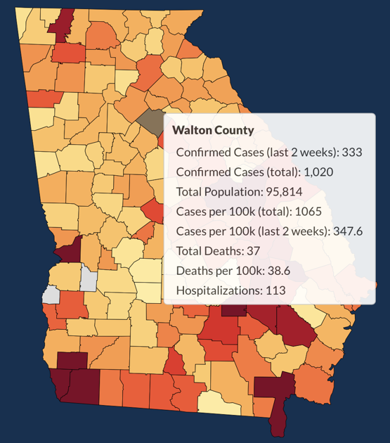 Georgia Covid 19 Cases Top 200 000 News Waltontribune Com