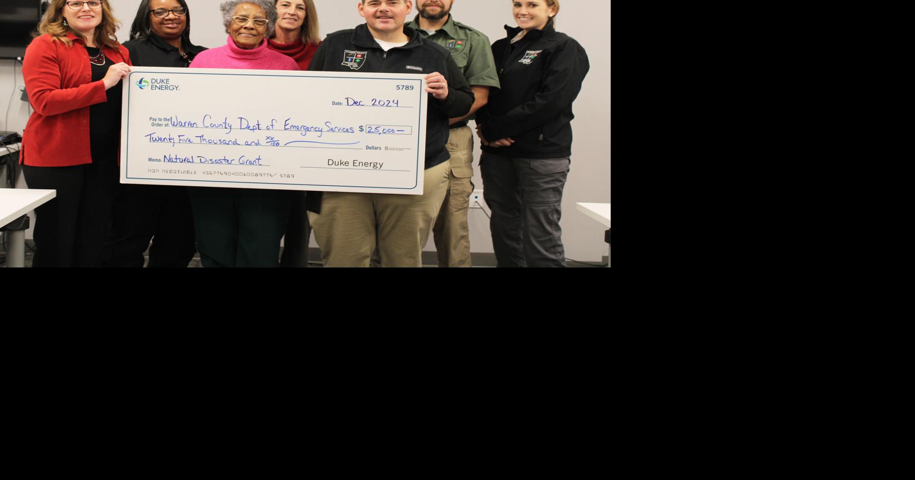 Emergency Services awarded Duke Energy Foundation grant | News ...