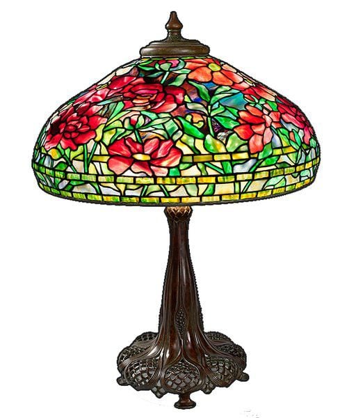 tiffany lamp base markings