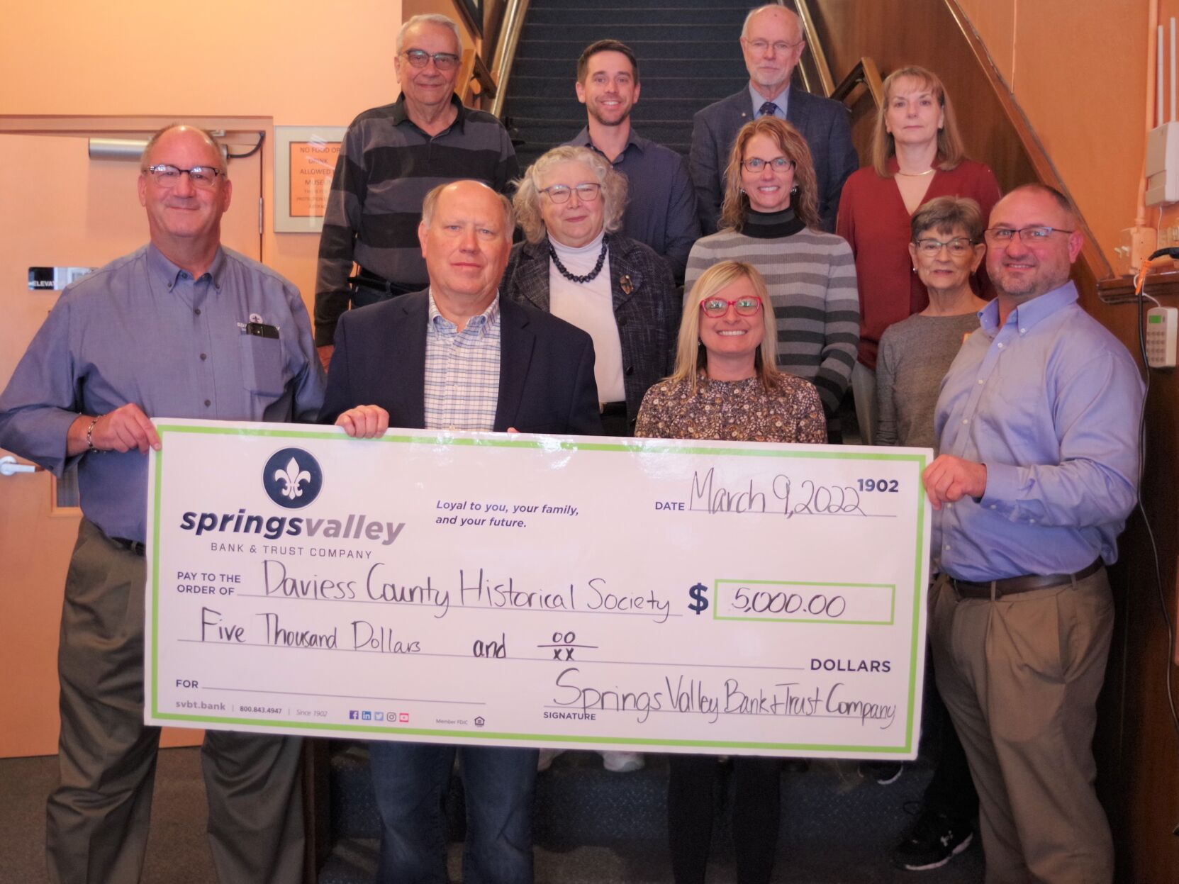 Springs Valley Bank And Trust French Lick Indiana Springs Valley Bank & Trust supports museum renovation project
