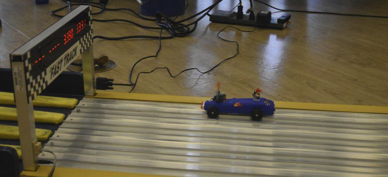 Burning up the track