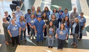 DCH staff participates in Dress Blue Day for colorectal cancer awareness