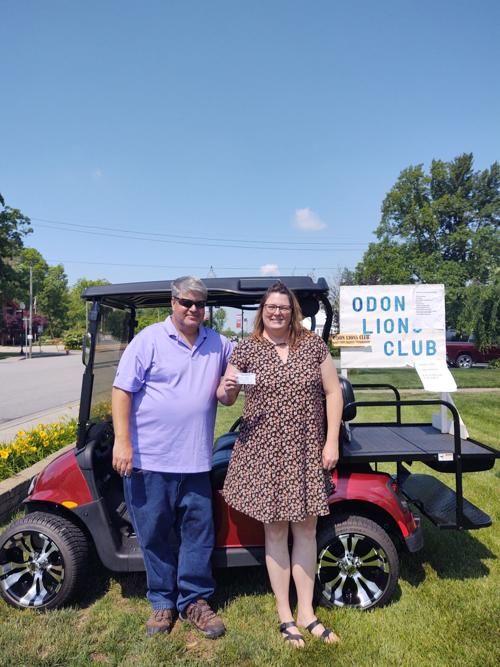 Showalters hold winning ticket for Lions Club drawing