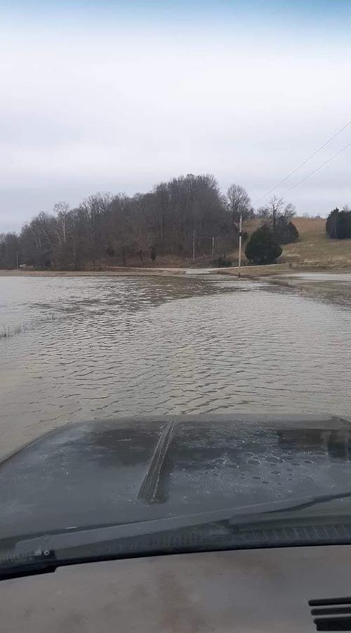 Bridge flooded in Martin County