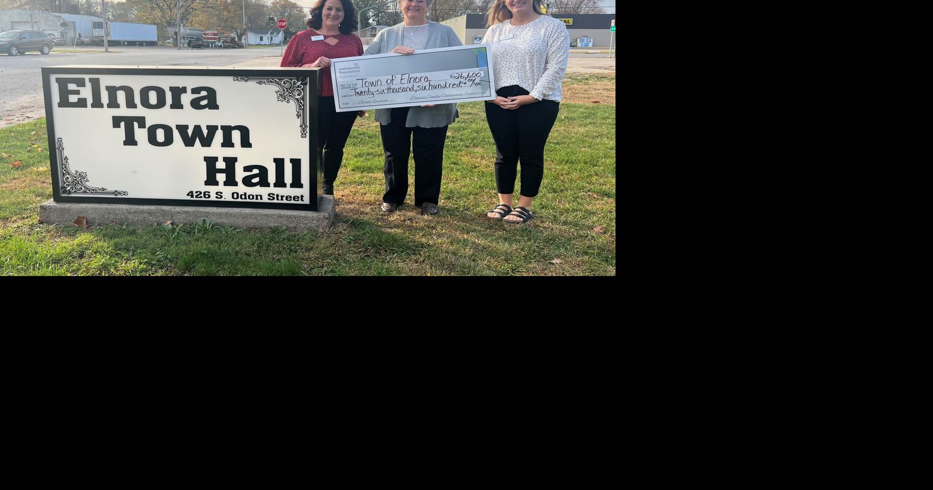 Elnora receives 26,600 from Daviess County Community Foundation