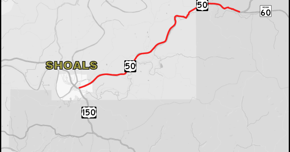 INDOT announces road closure for U.S. 50 in Martin/Lawrence counties