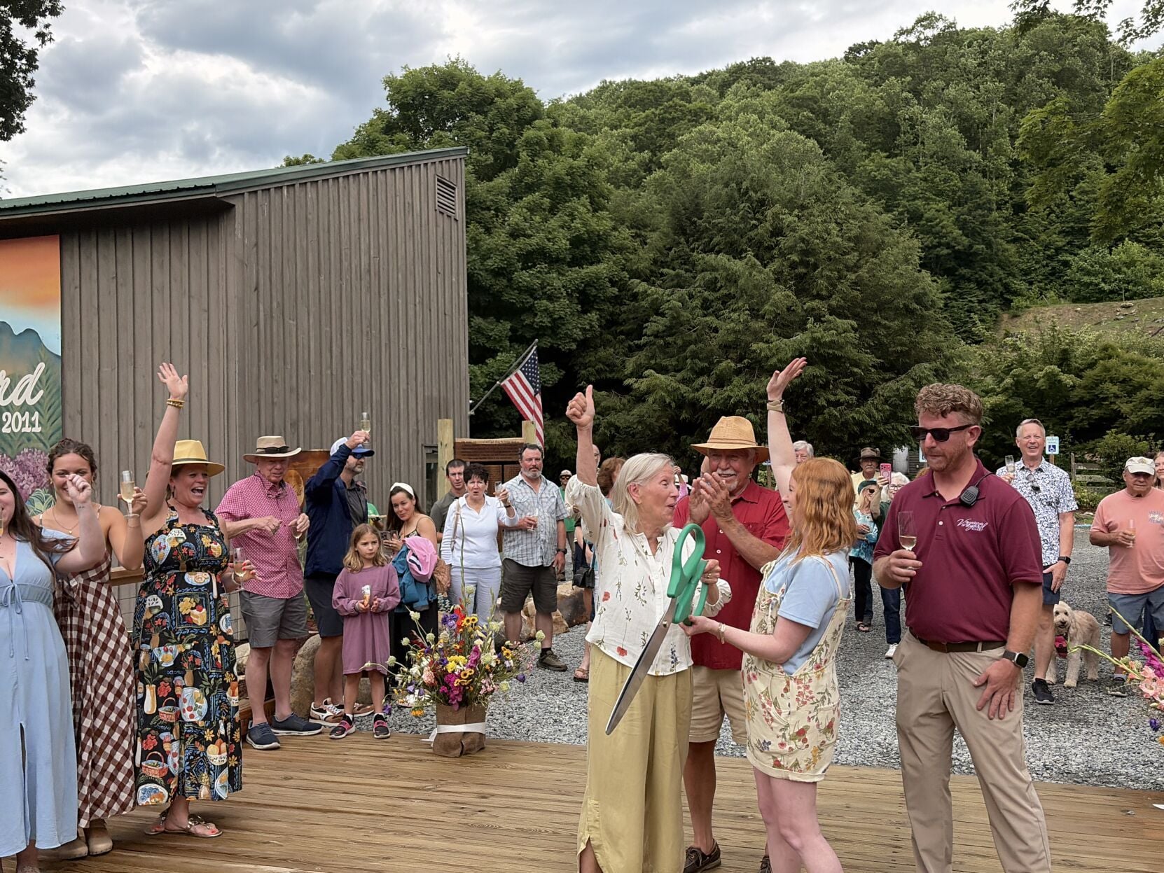 Community donations rebuild Grandfather Winery’s bridge destroyed by Helene