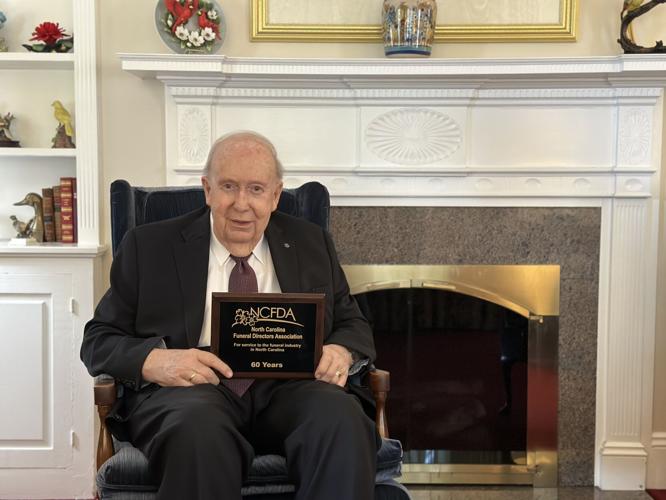 Local funeral home director honored with award for years of service