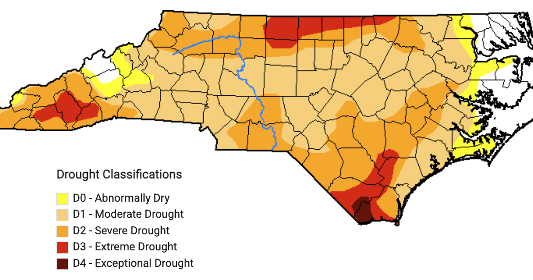 Drought lessens across state, Watauga remains in the severe category