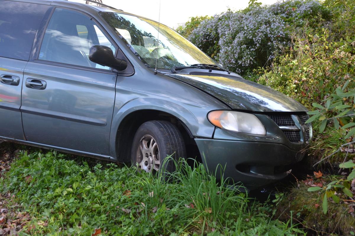 Old Car Wreck Near A Ditch Old Car Wreck Near A Ditch