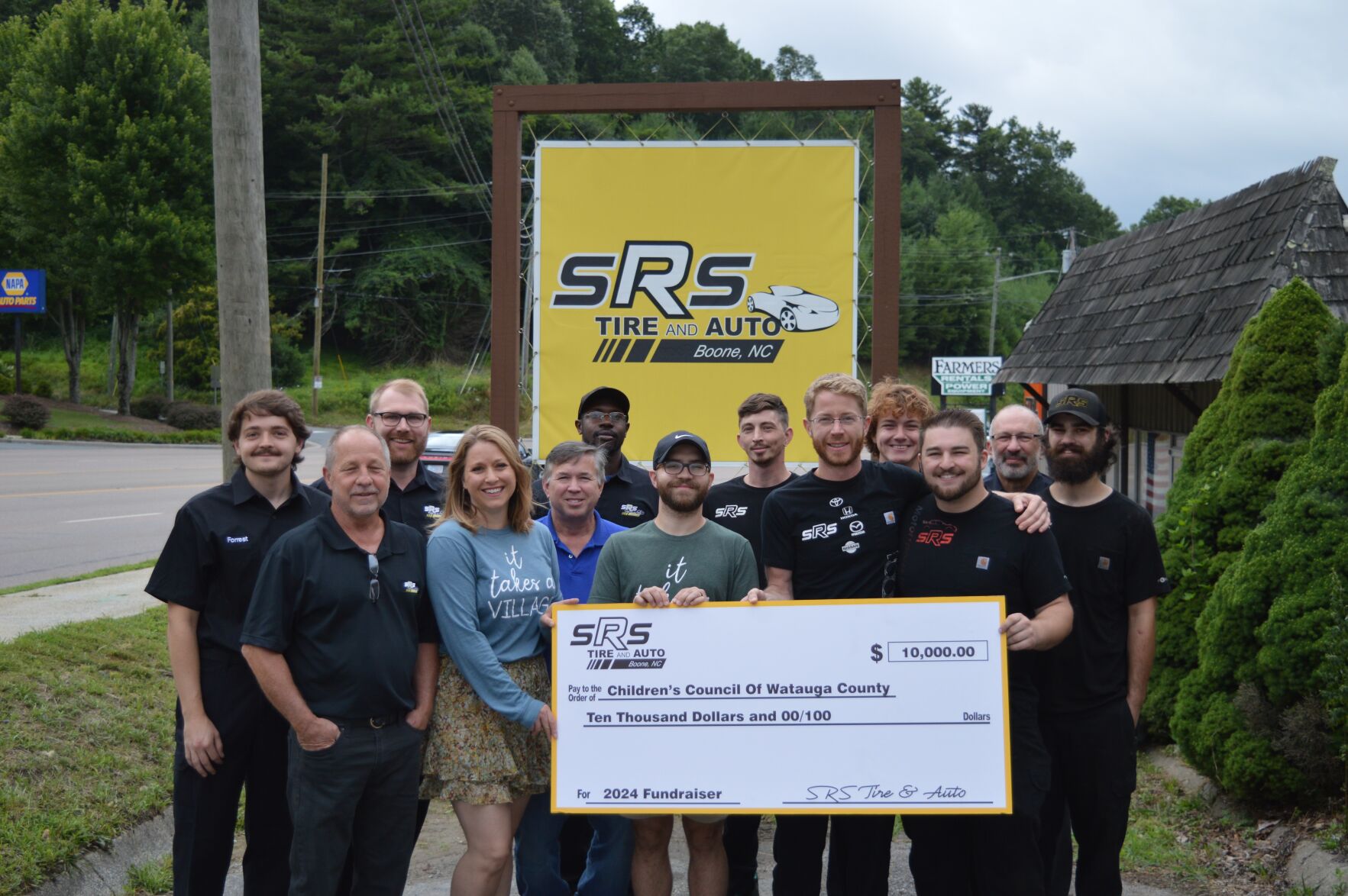 SRS Tire and Auto donates $10,000 to Children’s Council of Watauga ...