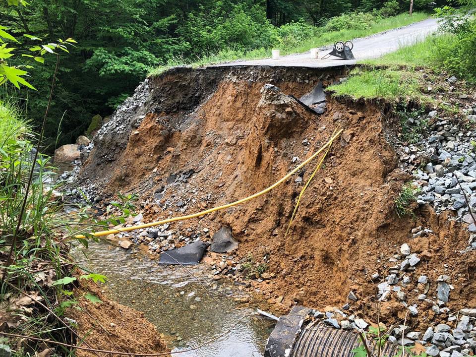 Road Washout Leaves 25 Houses Stranded News Wataugademocrat Com