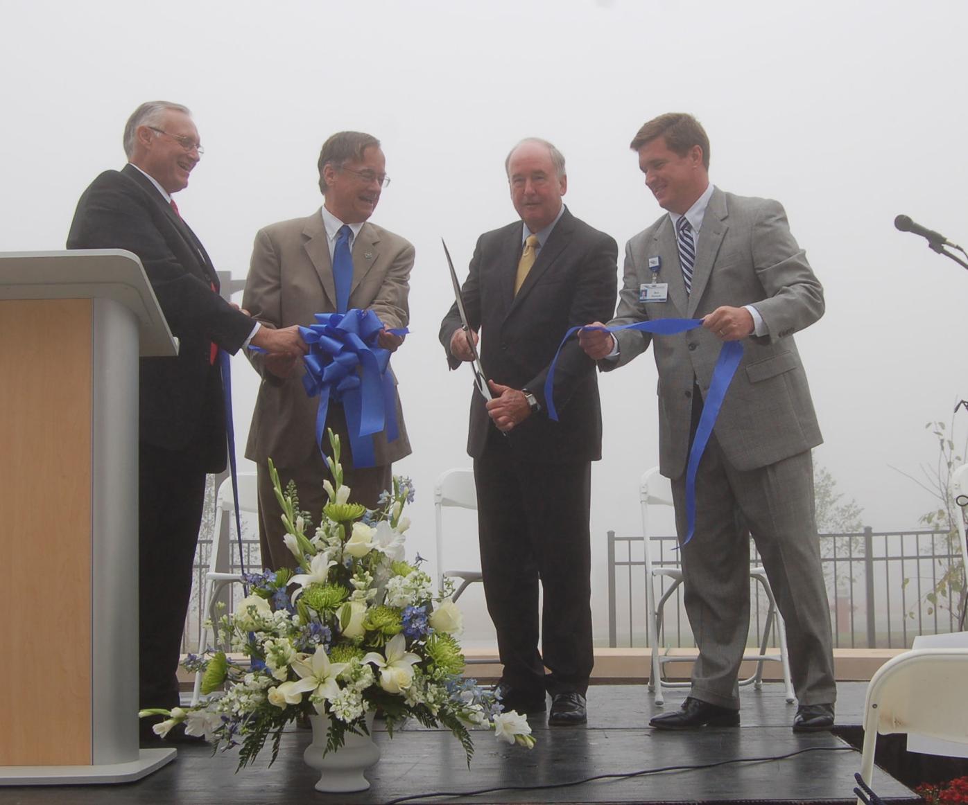 The cutting of the ribbon