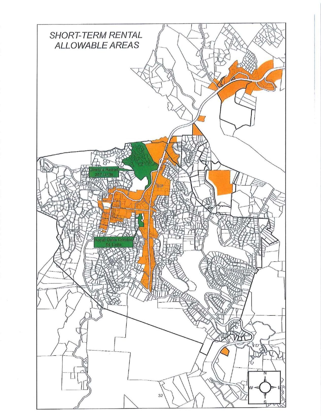 Blowing Rock shortterm rental map
