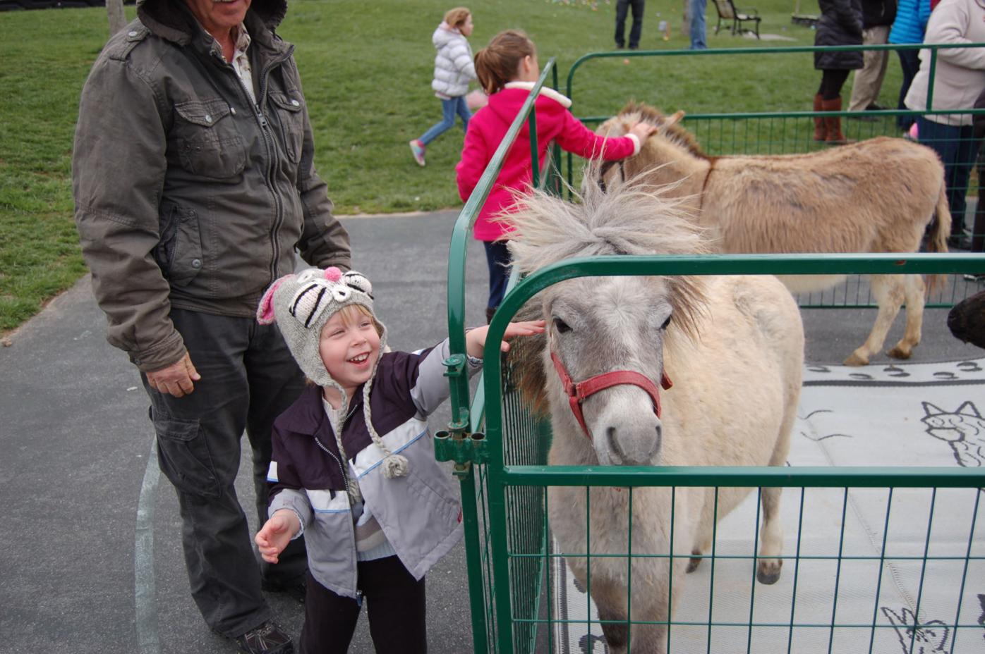 Petting zoo a hit at the Easter festival Blowing Rocket