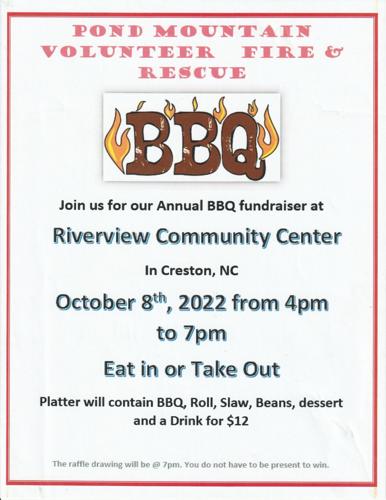 pond mountain fire and rescue bbq