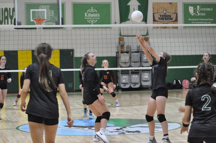 Blowing Rock middle school volleyball goes 21 to advance to 66 on the season Blowing Rocket