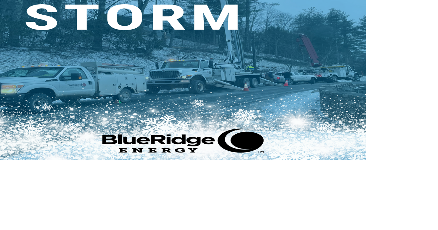 Blue Ridge Energy advises members to be prepared for winter storm ...