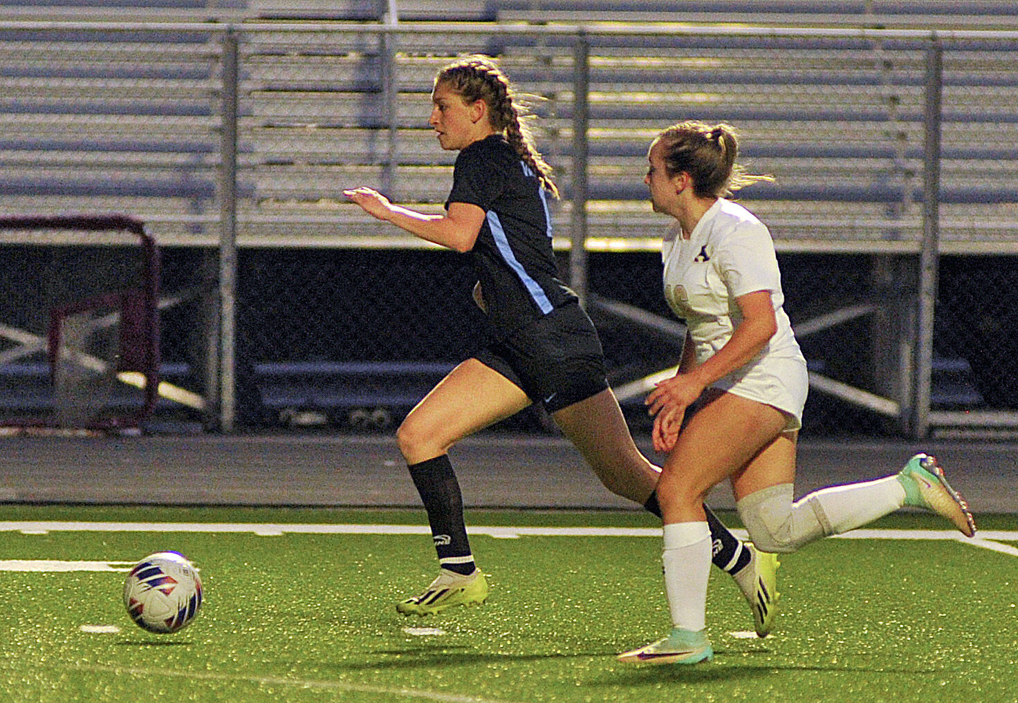 Lady Pioneer soccer pulls away late from Alexander Central