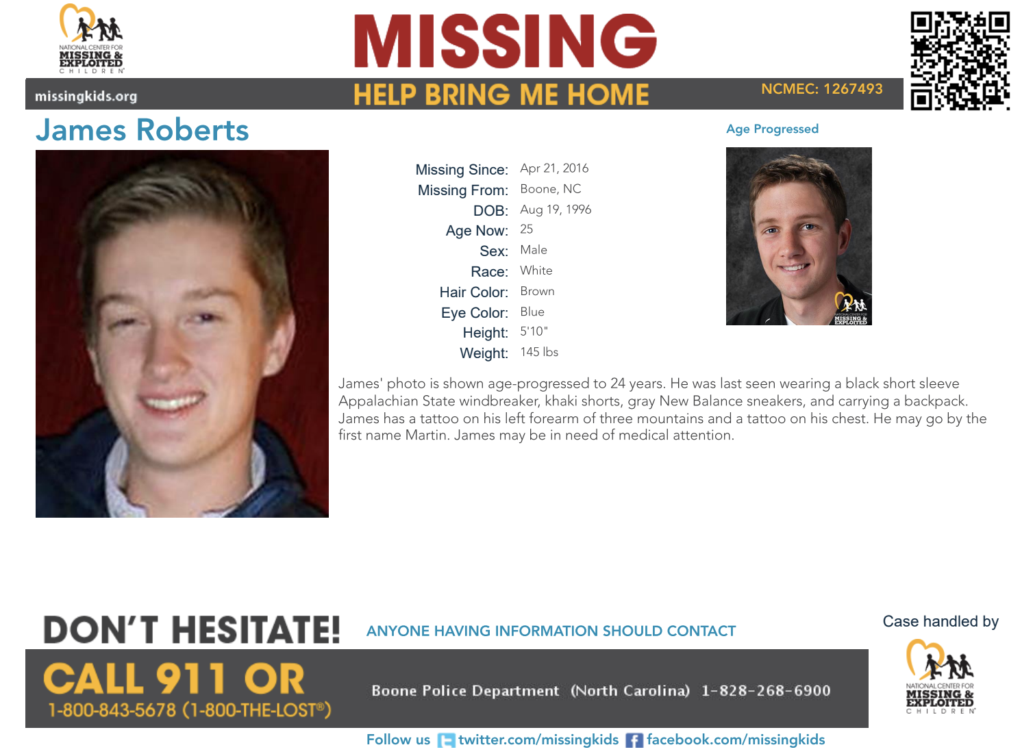 Boone Police marks six years since disappearance of James Martin Roberts Local News wataugademocrat image